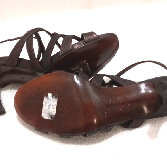 Donald j Pliner Dk Copper/brown 3" heel, Open Style Sandal, Sz 6.5 - Picture 6 of 6